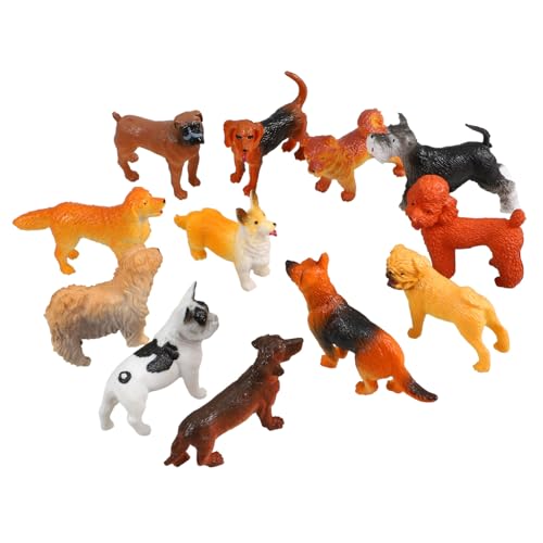 SKISUNO 12 Stück Teiliges Hundefiguren aus Kunststoff Realistische Welpenstatuen für Lernspielzeug Dekoration Niedliche Kleine für Kreative Gartenlandschaften SKISUNO 12 Stück Teiliges Hundefiguren aus Kunststoff Realistische Welpenstatuen für Lernspielzeug Dekoration Niedliche Kleine für Kreative Gartenlandschaften von SKISUNO