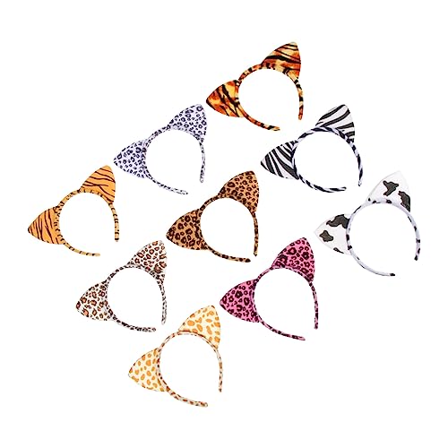 SKISUNO 12 Stück Teiliges Leoparden muster Katzenohren Haarband Weiche Tierohren Stirnbänder Niedliche Cat Costume Headbands für Party Cosplay Karneval Katzenparty Zubehör Unisex SKISUNO 12 Stück Teiliges Leoparden muster Katzenohren Haarband Weiche Tierohren Stirnbänder Niedliche Cat Costume Headbands für Party Cosplay Karneval Katzenparty Zubehör Unisex von SKISUNO