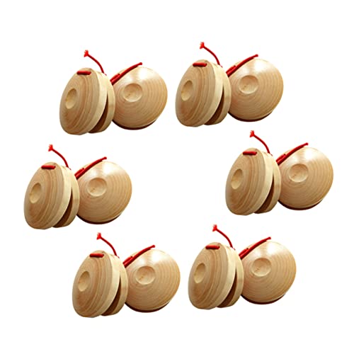 SKISUNO 12Stücke Musikalische Kastagnetten aus Holz Teiliges für Lustiges Percussion Kreativität und Hand Koordination für Weihnachten und Neujahr SKISUNO 12Stücke Musikalische Kastagnetten aus Holz Teiliges für Lustiges Percussion Kreativität und Hand Koordination für Weihnachten und Neujahr von SKISUNO