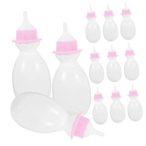 SKISUNO 12Stücke Puppenflaschen Zubehör für Rollenspiele Langlebige und Realistische Babyflaschen für Mikrolandschaften und Kreative Fotos von SKISUNO