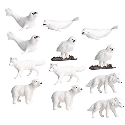 SKISUNO 12Stücke Teiliges Arktische Tiere Figuren Realistische Tiermodelle für Lernspielzeug für Themenpartys und Schreibtischdekoration SKISUNO 12Stücke Teiliges Arktische Tiere Figuren Realistische Tiermodelle für Lernspielzeug für Themenpartys und Schreibtischdekoration von SKISUNO