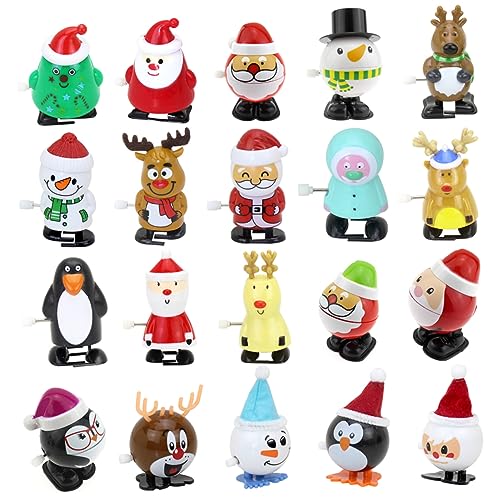 SKISUNO 12 Stück Weihnachtsmann Schneemann Rehkitz Aufziehspielzeug Weihnachtskollektion Interaktive Spielzeugmuster für Jungen und Mädchen SKISUNO 12 Stück Weihnachtsmann Schneemann Rehkitz Aufziehspielzeug Weihnachtskollektion Interaktive Spielzeugmuster für Jungen und Mädchen von SKISUNO