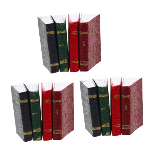 SKISUNO 12 Stück Miniatur Bücherhaus Dekoration Simulierte Bücher Für Puppenhaus Kleine Bücherornamente SKISUNO 12 Stück Miniatur Bücherhaus Dekoration Simulierte Bücher Für Puppenhaus Kleine Bücherornamente von SKISUNO