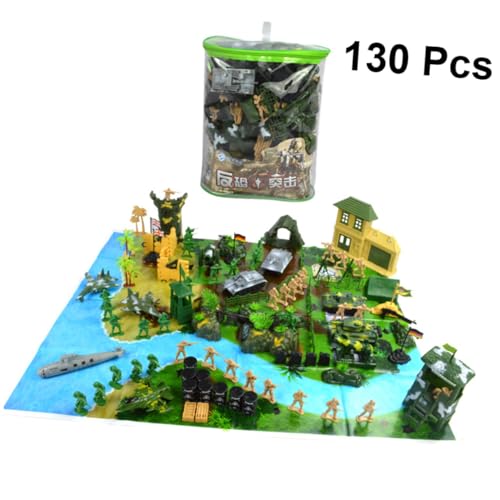 SKISUNO 130 Stück Teiliges Modell Set mit Soldaten Spielfiguren aus Hochwertigem Detailgetreue Miniatur für Sandtisch Simulation für Spielzeugfans SKISUNO 130 Stück Teiliges Modell Set mit Soldaten Spielfiguren aus Hochwertigem Detailgetreue Miniatur für Sandtisch Simulation für Spielzeugfans von SKISUNO