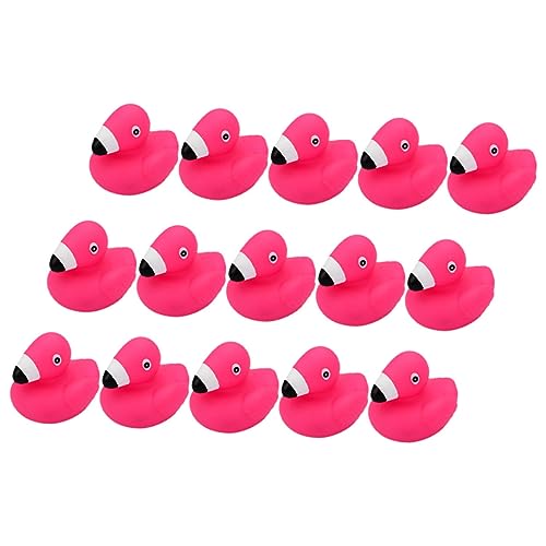 SKISUNO 15Stücke Badespielzeug Für Quietschendes Cartoon Flamingo Wasserspielzeug Für Badewanne Und Für Kleinkinder Sicher Und Langlebig von SKISUNO
