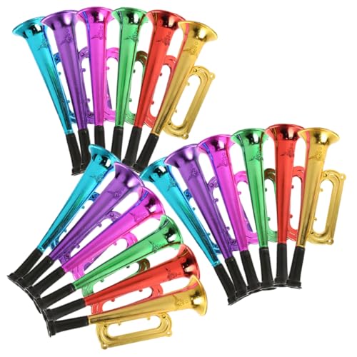 SKISUNO 18 Stück Teiliges Party Tröten aus Bunte Lärminstrumente für Fußballfans und Kleinkinder zur Stimmungssteigerung bei Festen und Sportveranstaltungen SKISUNO 18 Stück Teiliges Party Tröten aus Bunte Lärminstrumente für Fußballfans und Kleinkinder zur Stimmungssteigerung bei Festen und Sportveranstaltungen von SKISUNO