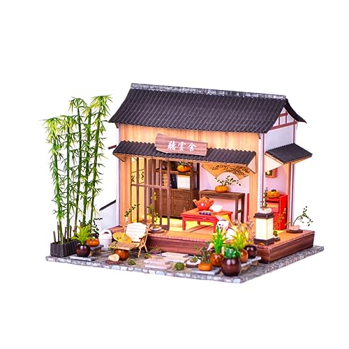 SKISUNO 1Satz DIY Hausmodell im Chinesischen Stil Handgemachtes Modellspielzeug zur Montage Kreatives für Umweltfreundlichem und Lehrreiches Bastelprojekt für Zuhause von SKISUNO