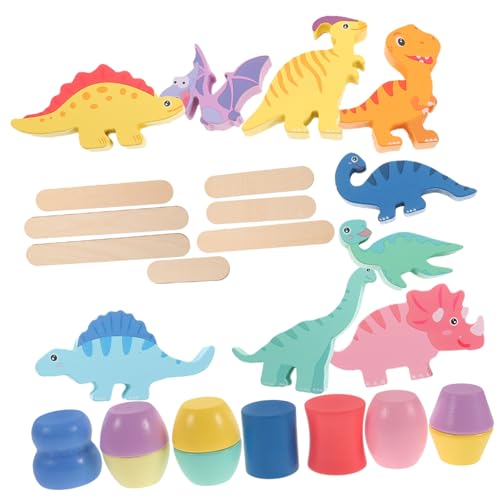 SKISUNO 1Satz Dinosaurier Stapelspielzeug für Holz Balance Blockspielzeug für Kleinkinder Fördert Kognitive Fähigkeiten und Hand Auge Koordination und Sicher Teiliges SKISUNO 1Satz Dinosaurier Stapelspielzeug für Holz Balance Blockspielzeug für Kleinkinder Fördert Kognitive Fähigkeiten und Hand Auge Koordination und Sicher Teiliges von SKISUNO