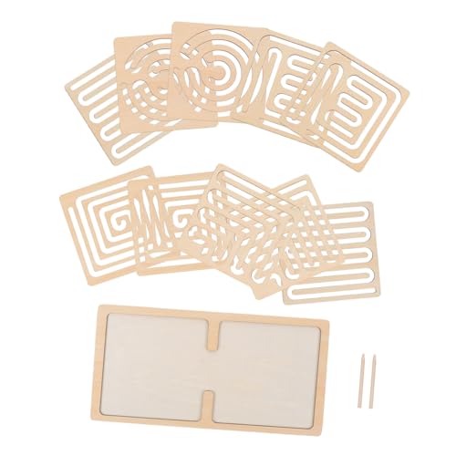 SKISUNO Holz Lernspielzeug Satz Für Kinder Feinmotorik Spielzeug Handpuzzles Denkspielzeug Für Vorschulkinder Kognitive Entwicklung von SKISUNO