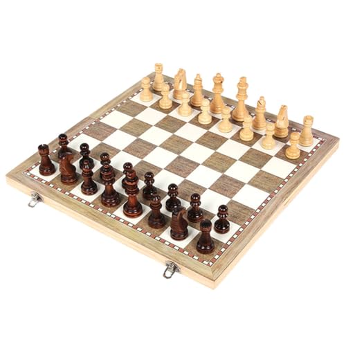 SKISUNO 1Satz Faltbares Schachspiel aus Schachspielzeug für für Zuhause und Reisen für Schachliebhaber SKISUNO 1Satz Faltbares Schachspiel aus Schachspielzeug für für Zuhause und Reisen für Schachliebhaber von SKISUNO