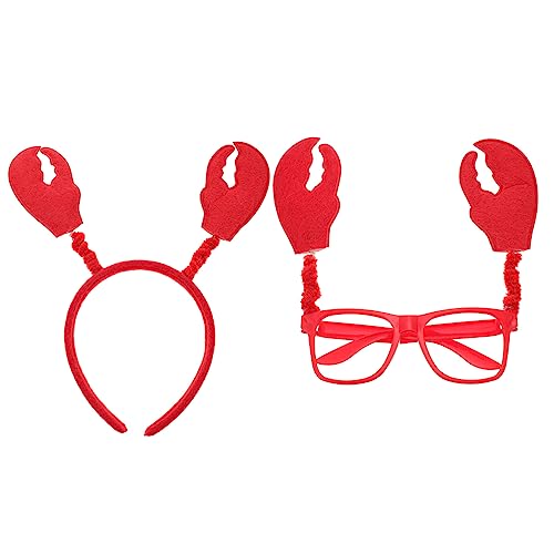 SKISUNO 1Satz Haarband und Brille für Teiliges Party mit Krabbenelementen Geeignet für Verschiedene Kopfformen für Kostüme Geburtstagsfeiern und Karneval SKISUNO 1Satz Haarband und Brille für Teiliges Party mit Krabbenelementen Geeignet für Verschiedene Kopfformen für Kostüme Geburtstagsfeiern und Karneval von SKISUNO