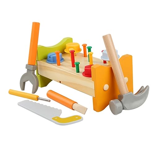 SKISUNO 1Satz Hämmerung für Kleinkinder Holz mit Peg Bench Sicher Langlebig für Frühkindliche Bildung Motorische Fähigkeiten SKISUNO 1Satz Hämmerung für Kleinkinder Holz mit Peg Bench Sicher Langlebig für Frühkindliche Bildung Motorische Fähigkeiten von SKISUNO