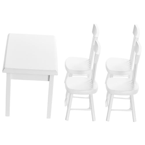 SKISUNO 1Satz Holz und Stühle Set für Puppenhaus DIY Möbel für Dekoration Moderne Puppenhausmöbel Weißes Möbel Set für Kreative Spielwelten SKISUNO 1Satz Holz und Stühle Set für Puppenhaus DIY Möbel für Dekoration Moderne Puppenhausmöbel Weißes Möbel Set für Kreative Spielwelten von SKISUNO
