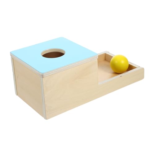SKISUNO 1Satz Holzkiste für Kleinkinder Montessori Hand Auge Koordination Objektpermanenz Spielzeugballwurfbox aus Robustem Holz Frühkindliche SKISUNO 1Satz Holzkiste für Kleinkinder Montessori Hand Auge Koordination Objektpermanenz Spielzeugballwurfbox aus Robustem Holz Frühkindliche von SKISUNO