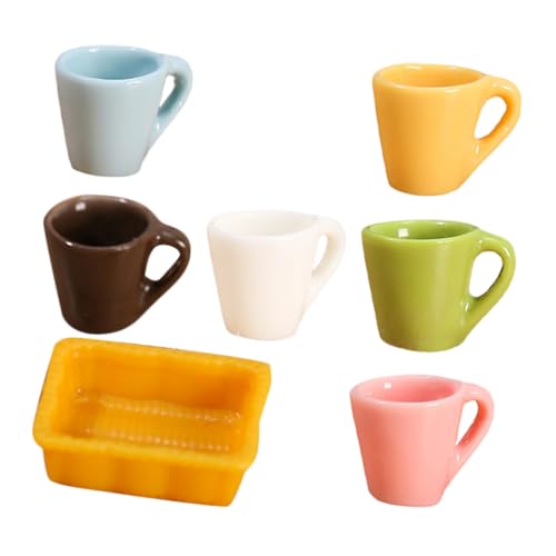 SKISUNO 1Satz Kaffeetassen für Puppenhaus Teiliges DIY Geschirr Miniaturornament für Heimdekoration und Miniaturszenen SKISUNO 1Satz Kaffeetassen für Puppenhaus Teiliges DIY Geschirr Miniaturornament für Heimdekoration und Miniaturszenen von SKISUNO