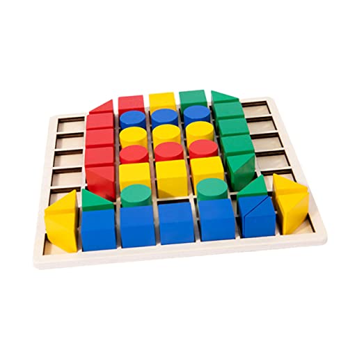 SKISUNO 1Satz Kreatives Holzpuzzle für Geometriespielzeug aus Hochwertigem Holz Pädagogisches für Jungen und Interaktives Lernspiel für Jahren für Frühe SKISUNO 1Satz Kreatives Holzpuzzle für Geometriespielzeug aus Hochwertigem Holz Pädagogisches für Jungen und Interaktives Lernspiel für Jahren für Frühe von SKISUNO