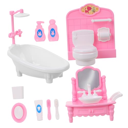 SKISUNO 1Satz Maßstab Realistische Badewanne Toilette und Waschbecken Zubehör für Kreative Rollenspiele und Spielzeitgestaltung SKISUNO 1Satz Maßstab Realistische Badewanne Toilette und Waschbecken Zubehör für Kreative Rollenspiele und Spielzeitgestaltung von SKISUNO
