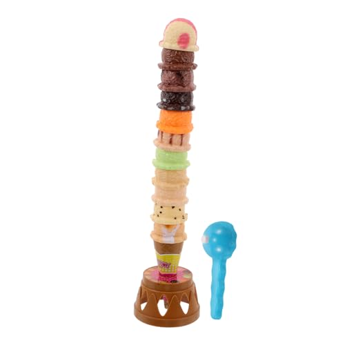SKISUNO 1Satz Montessori Eiscreme Stapelspielzeug Set Interaktives Balancespielzeug für Fördert Feinmotorik und Hand Augen Koordination für Kreative Spielküchen und Rollenspiele SKISUNO 1Satz Montessori Eiscreme Stapelspielzeug Set Interaktives Balancespielzeug für Fördert Feinmotorik und Hand Augen Koordination für Kreative Spielküchen und Rollenspiele von SKISUNO