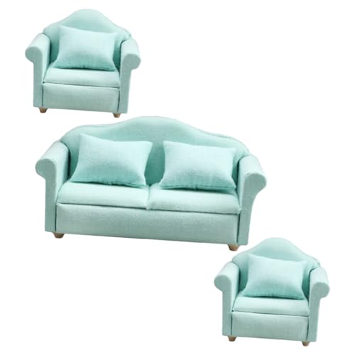 SKISUNO 1Satz Puppenhaus Sofa Möbel Dekoration Teiliges Tiefgrünem Sofa Sessel für Puppenhaus oder Fotorequisiten für Kreative Szenen SKISUNO 1Satz Puppenhaus Sofa Möbel Dekoration Teiliges Tiefgrünem Sofa Sessel für Puppenhaus oder Fotorequisiten für Kreative Szenen von SKISUNO