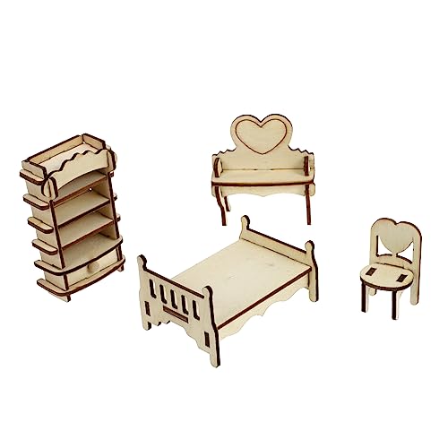 SKISUNO 1Satz Puppenhausmöbel für Schlafzimmer Miniaturmöbel Zubehör für Kreative Spielwelten für Jahren Fördert Frühkindliche Bildung und Konzentration aus Robustem SKISUNO 1Satz Puppenhausmöbel für Schlafzimmer Miniaturmöbel Zubehör für Kreative Spielwelten für Jahren Fördert Frühkindliche Bildung und Konzentration aus Robustem von SKISUNO