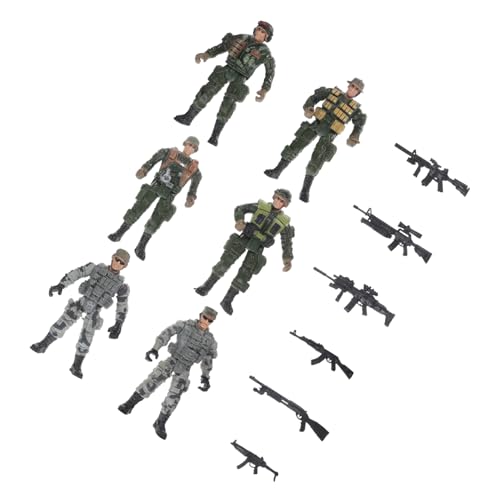 SKISUNO 1Satz Soldaten Figuren Modelle Realistische Szenen Requisiten Perfektes Kinderspielzeug für Kreative Spiele und Dekoration von SKISUNO