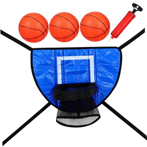 SKISUNO 1Satz Trampolin Basketballkorb für Basketballständer mit Bällen Pumpe Indoor Basketballspielzeug für Aufregende Trampolin Spiele Kompaktes Design für Grenzenlosen SKISUNO 1Satz Trampolin Basketballkorb für Basketballständer mit Bällen Pumpe Indoor Basketballspielzeug für Aufregende Trampolin Spiele Kompaktes Design für Grenzenlosen von SKISUNO