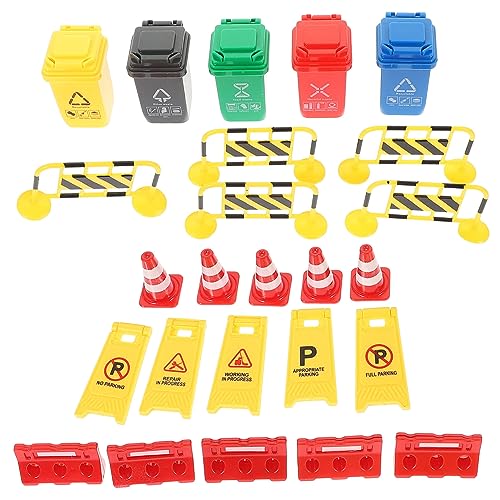 SKISUNO 1Satz Verkehrsschilder Spielset für Teiliges mit Roten Kegeln Gelben Absperrungen Form Englischen Warnschildern und Mülleimern Lehrspielzeug SKISUNO 1Satz Verkehrsschilder Spielset für Teiliges mit Roten Kegeln Gelben Absperrungen Form Englischen Warnschildern und Mülleimern Lehrspielzeug von SKISUNO