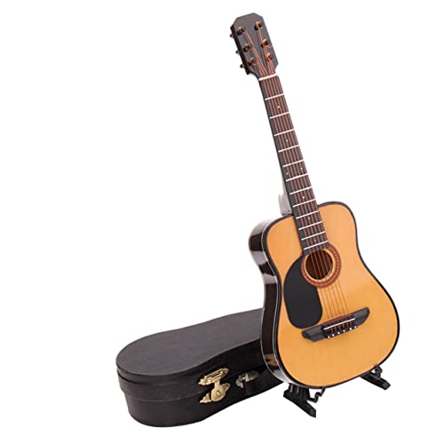 SKISUNO 1Stück Mini Gitarren Dekoration Lifelike Gitarren Modell für Haushaltsdekoration Hochwertiges Musikinstrument Deko oder Foto Requisite SKISUNO 1Stück Mini Gitarren Dekoration Lifelike Gitarren Modell für Haushaltsdekoration Hochwertiges Musikinstrument Deko oder Foto Requisite von SKISUNO