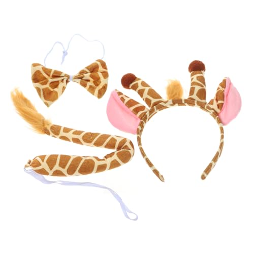 SKISUNO 1satz Giraffen Kostümset Für Junge Mädchen Haarreif Mit Giraffenohr Fliege Und Für Karneval Cosplay Und Geburtstagsfeiern Bequem Und Tragbar Für Aufregende Anlässe SKISUNO 1satz Giraffen Kostümset Für Junge Mädchen Haarreif Mit Giraffenohr Fliege Und Für Karneval Cosplay Und Geburtstagsfeiern Bequem Und Tragbar Für Aufregende Anlässe von SKISUNO