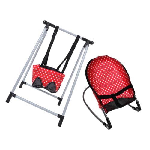 SKISUNO Puppenzubehör Satz Mit Wickelstuhl Und Schaukelstuhl Kompatibel Mit Puppenhaus Kinderwagen Und Spielzeug Für Kleinkinder von SKISUNO