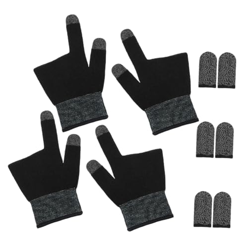SKISUNO 2 Paar Fingermanschetten Für Gaming Mobile Gaming-Handschuhe Atmungsaktives Material Elastisches Design Inclusive-Set Für Handys von SKISUNO