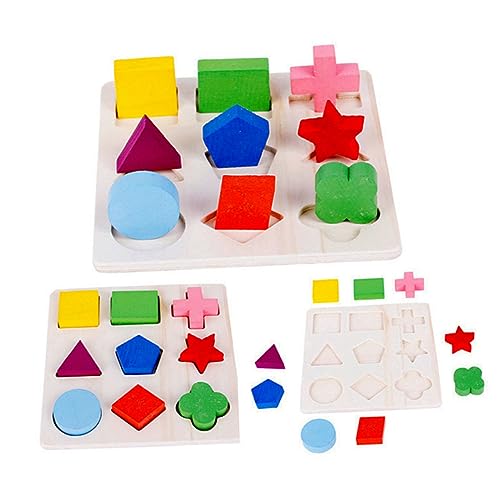 SKISUNO 2 STÜCK Lernspielzeug Geometrisches Puzzle Spielbrett Pädagogisches Holzspielzeug zur Formen und Farberkennung Kreative Formen Zuordnen für Frühes Lernen und Kognitive Entwicklung SKISUNO 2 STÜCK Lernspielzeug Geometrisches Puzzle Spielbrett Pädagogisches Holzspielzeug zur Formen und Farberkennung Kreative Formen Zuordnen für Frühes Lernen und Kognitive Entwicklung von SKISUNO