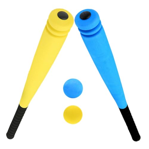 SKISUNO 2 Sätze Weiche mit Ball Eva Soft Baseballschläger für Rutschfester Griff Leicht Sicherer Spielspaß für Jungen und Mädchen im Freien SKISUNO 2 Sätze Weiche mit Ball Eva Soft Baseballschläger für Rutschfester Griff Leicht Sicherer Spielspaß für Jungen und Mädchen im Freien von SKISUNO