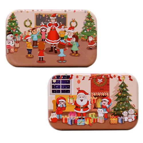 SKISUNO 2 Sätze Weihnachts-holzpuzzle für Edukatives DIY Lernspielzeug aus Holz Fördert Kreativität Feinmotorik und Kognitive Fähigkeiten Sicher und Langlebig SKISUNO 2 Sätze Weihnachts-holzpuzzle für Edukatives DIY Lernspielzeug aus Holz Fördert Kreativität Feinmotorik und Kognitive Fähigkeiten Sicher und Langlebig von SKISUNO