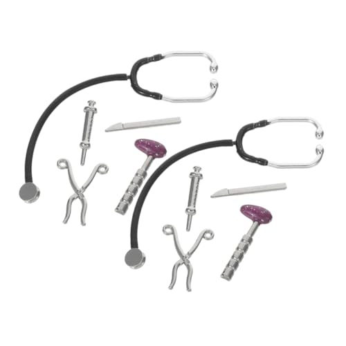 SKISUNO 2 Sets Puppenhaus- -Set – Mini-medizingerät-Modell, Puppenhaus-pflegewerkzeuge, Mini-Arzt-Set Für 1:12 Puppenhaus-zubehör von SKISUNO