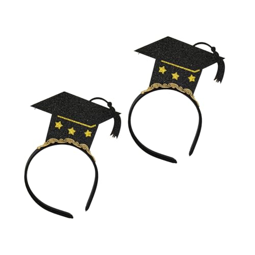SKISUNO 2 Stück Abschluss Hut Haarreifen Mini Graduation Headdress für Abschlussfeier Partyzubehör Fotorequisiten Einzigartiges Design SKISUNO 2 Stück Abschluss Hut Haarreifen Mini Graduation Headdress für Abschlussfeier Partyzubehör Fotorequisiten Einzigartiges Design von SKISUNO