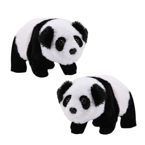 SKISUNO 2 Stück Elektrisches Simulation Panda Plüschtier Teiliges Weiches Langlebiges Stofftier mit GEH und Geräuschfunktion Interaktives Kuscheltier für Junge Mädchen Geschenkidee SKISUNO 2 Stück Elektrisches Simulation Panda Plüschtier Teiliges Weiches Langlebiges Stofftier mit GEH und Geräuschfunktion Interaktives Kuscheltier für Junge Mädchen Geschenkidee von SKISUNO