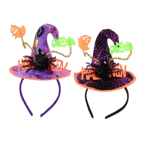 SKISUNO 2 Stück Halloween Haarreif mit Spinnen und Hexenhut Komfortables Haarschmuck Zubehör für Erwachsene für Party Geburtstag Halloween Fest und Rollenspiele SKISUNO 2 Stück Halloween Haarreif mit Spinnen und Hexenhut Komfortables Haarschmuck Zubehör für Erwachsene für Party Geburtstag Halloween Fest und Rollenspiele von SKISUNO