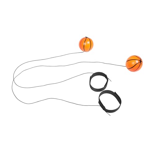SKISUNO 2 Stück Handgelenk Hüpfball Baseball Rückhol Aufsatz Baseball Rückhol Handgelenkball Bounce Back Ball Handübungsbälle Armband Hüpfball Mit Handschlaufe Handgelenk Rebound von SKISUNO