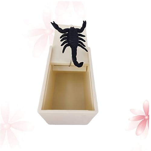 SKISUNO 2 Stück Horrible Box Teiliges Trickspielzeug mit Lebensechtem Scherzartikel zum Erschrecken Holzbox Prank Toy für April Fools Witziges Sensorisches und Dekoration von SKISUNO