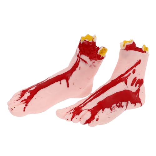SKISUNO 2 Stück Künstliche Realistische Halloween-Fake-füße in Hautfarbe Gruselige Deko für Party Bar und Zuhause Trick-Requisite für Halloween-Dekorationen Draußen SKISUNO 2 Stück Künstliche Realistische Halloween-Fake-füße in Hautfarbe Gruselige Deko für Party Bar und Zuhause Trick-Requisite für Halloween-Dekorationen Draußen von SKISUNO
