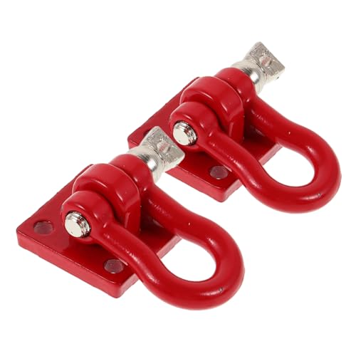 SKISUNO 2 Stück Metall Abschlepphaken für Rc Crawler Auto Robuste Rettungsösen Kleine Abschleppkupplungen Passgenaue Ersatzteile für Rc Modellspielzeug von SKISUNO