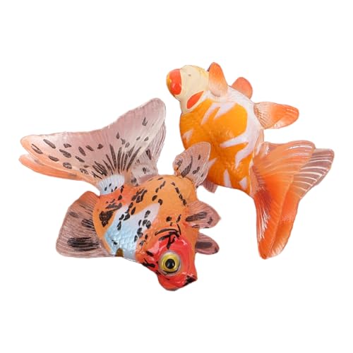 SKISUNO Figuren Für Jungen 2 Stück Mini-fischspielzeug Aus Kunststoff Aquarium-Dekorationen Für Kinder Lernspielzeug SKISUNO Figuren Für Jungen 2 Stück Mini-fischspielzeug Aus Kunststoff Aquarium-Dekorationen Für Kinder Lernspielzeug von SKISUNO