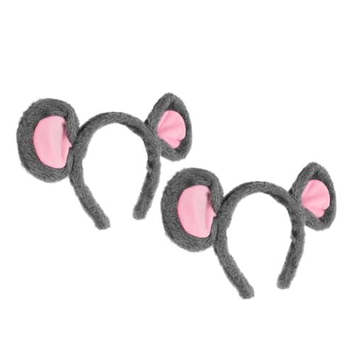 SKISUNO 2 Stück Plüsch Mausohren Haarreif Weiches Leichtes Tierohren Stirnband für Erwachsene Bequemes Kostümzubehör für Cosplay Fasching Halloween und Motto partys SKISUNO 2 Stück Plüsch Mausohren Haarreif Weiches Leichtes Tierohren Stirnband für Erwachsene Bequemes Kostümzubehör für Cosplay Fasching Halloween und Motto partys von SKISUNO