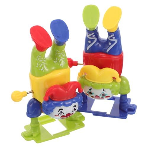 SKISUNO Aufziehbares Clown-Spielzeug Für Jungen Und Mädchen 2 Stück Tanzendes Clown-actionspielzeug Lernspielzeug Mit Sicherem Material Für Jungen Und Mädchen von SKISUNO