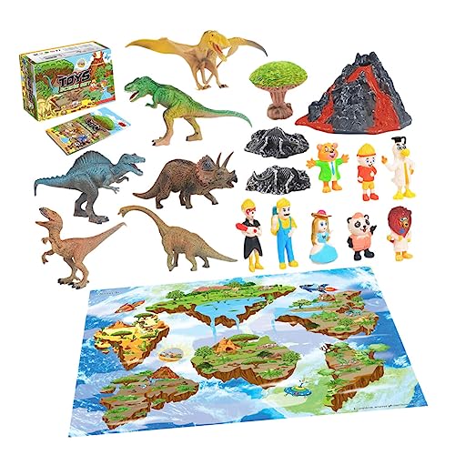 SKISUNO Tiermodell Dinosaurier Aus Kunststoff Lernspielzeug Für Kinder Realistische Modelle Kinderspielzeug Dinosaurier-Set von SKISUNO