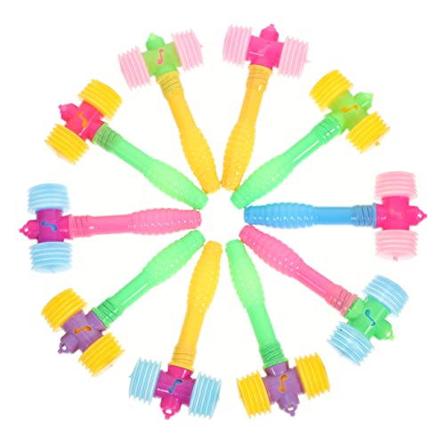 SKISUNO 24Stücke Teiliges Quietschendes Hammerspielzeug für Bunte Mallet Spielzeuge für Motorik und Spaß für Partys und Spielplätze Fördert Kreative Aktivitäten und Koordination von SKISUNO