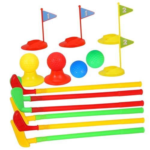 SKISUNO 2Sätze Golfspielset Teiliges Set aus Hochwertigem Langlebigem Plastik Indoor Outdoor Sportspielzeug für Jungen und Jahren Fördert Hand Augen Koordination SKISUNO 2Sätze Golfspielset Teiliges Set aus Hochwertigem Langlebigem Plastik Indoor Outdoor Sportspielzeug für Jungen und Jahren Fördert Hand Augen Koordination von SKISUNO