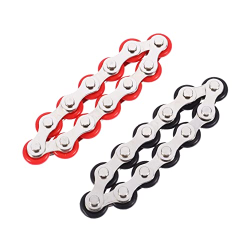 SKISUNO 2Stücke Bike Kette Zappeln für Stressabbau Fidget Silikonbändern für Angstzustände und Kreative SKISUNO 2Stücke Bike Kette Zappeln für Stressabbau Fidget Silikonbändern für Angstzustände und Kreative von SKISUNO