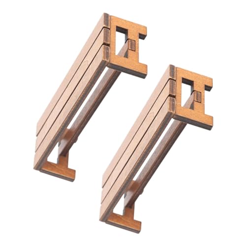 SKISUNO 2Stücke Mini Holzbank für Puppenhaus Mini Möbel Handgefertigte Holzbank für Dekorationen für Wohnzimmer Esszimmer und Schlafzimmer im Mini SKISUNO 2Stücke Mini Holzbank für Puppenhaus Mini Möbel Handgefertigte Holzbank für Dekorationen für Wohnzimmer Esszimmer und Schlafzimmer im Mini von SKISUNO